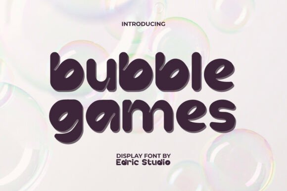 Bubble Games Font: Adding Playful Energy to Your Design Projects