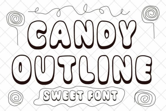 Candy Outline Font: A Playful Choice for Fun and Friendly Designs