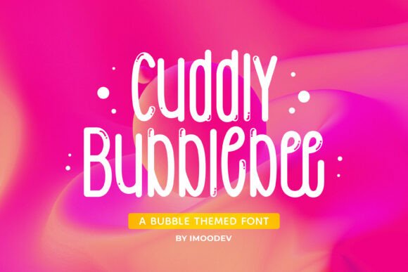 Cuddly Bubblebee: A Playful Font for Joyful Design Projects