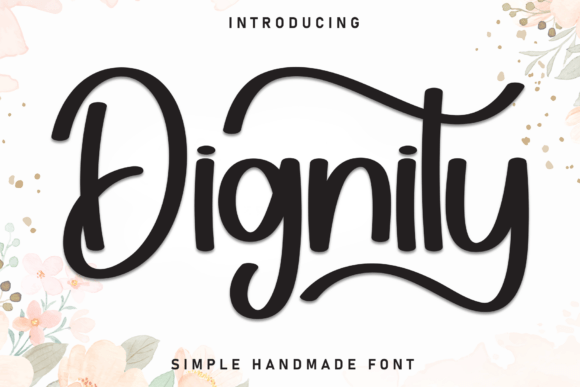 Embracing Dignity: A Modern Font for Relaxed Clarity in Design