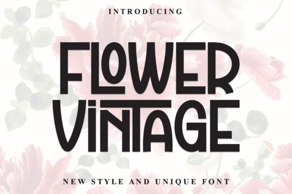 Flower Vintage: A Playful Font for Creative Expression