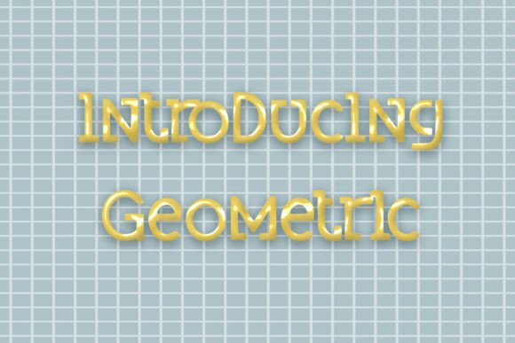Geometric: A Modern Typeface for Versatile Design