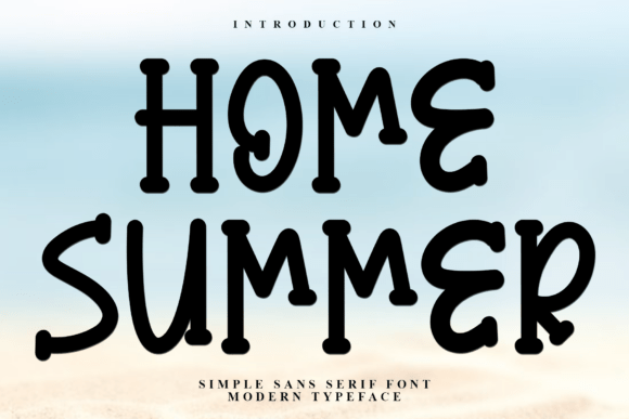 Home Summer: A Festive Typeface for Holiday Designs