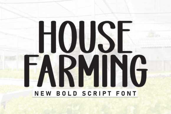House Farming: A Unique Typeface for Modern, Laid-Back Design