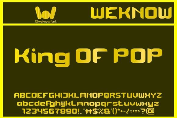 King of Pop: A Font That Dances with Design