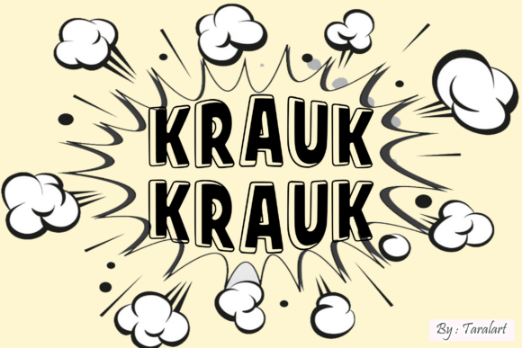 Kraukkrauk Regular: A Playful Font for Creative Design Projects