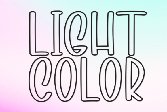 Light Color: A Playful Font with Purpose