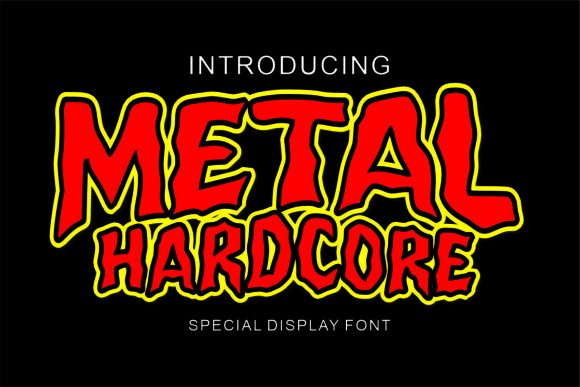 Metal Hardcore: A Bold Fusion of Typography and Rebellion