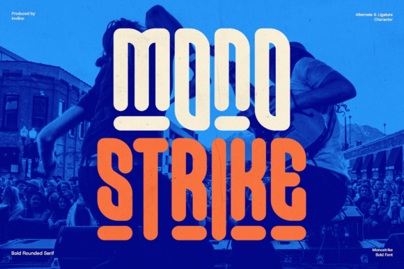 Monostrike Regular: Bold, Rounded Serif for Impactful Design
