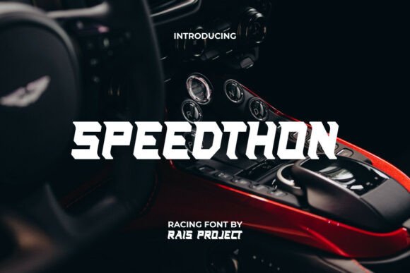 Speedthon: The Bold Racing Font for Dynamic Design Projects