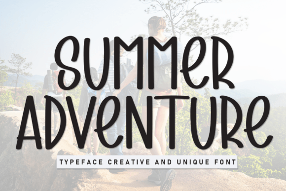 Summer Adventure: A Casual Display Font for Laid-Back Design Projects