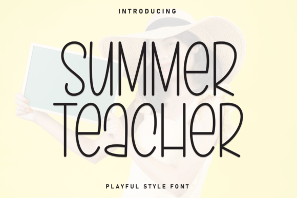 Summer Teacher: A Playful Font for Creative Projects