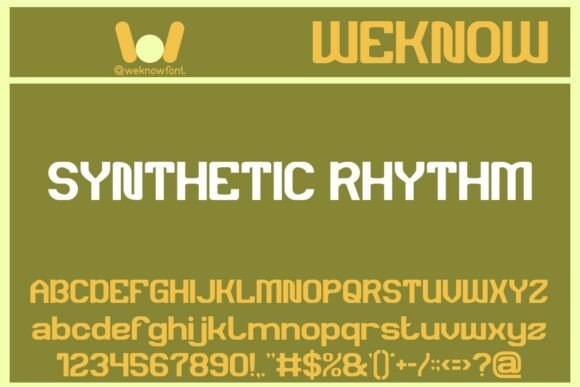 Synthetic Rhythm: The Font That Brings Digital Groove to Your Design Projects