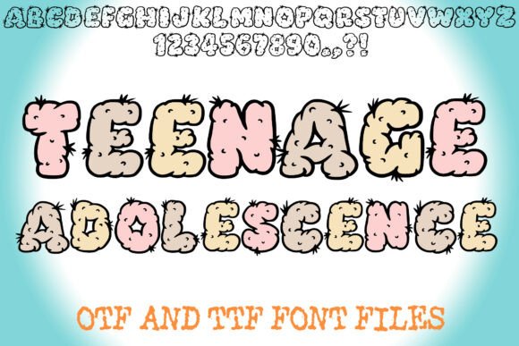 Teenage Adolescence: A Font for Bold, Edgy Design Projects