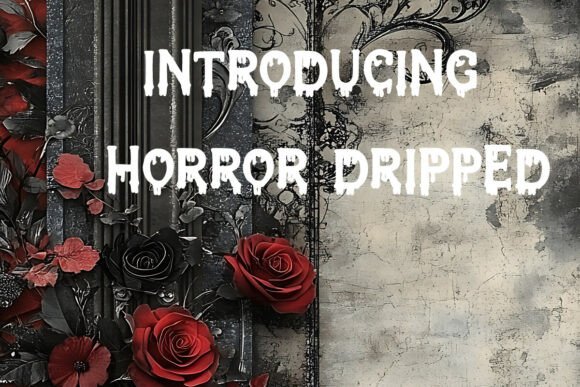 Unleash Dark Creativity with the Horror Dripped Font