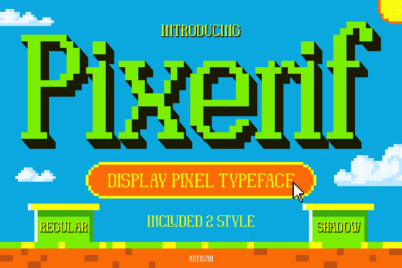 Unleashing Creativity with Pixerif Regular: A Playful 8-Bit Inspired Typeface