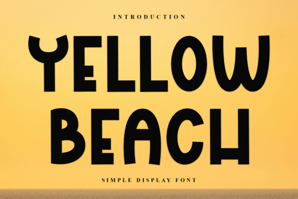 Yellow Beach: Elevating Design with a Soft, Unique Typeface